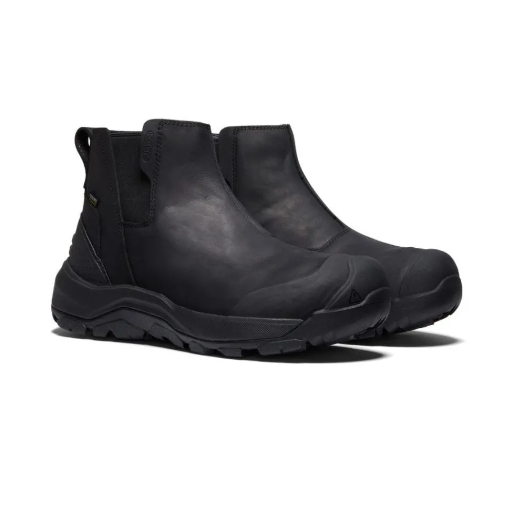 Sale Men'S Revel Iv Waterproof Chelsea | Black/Black Men Boots