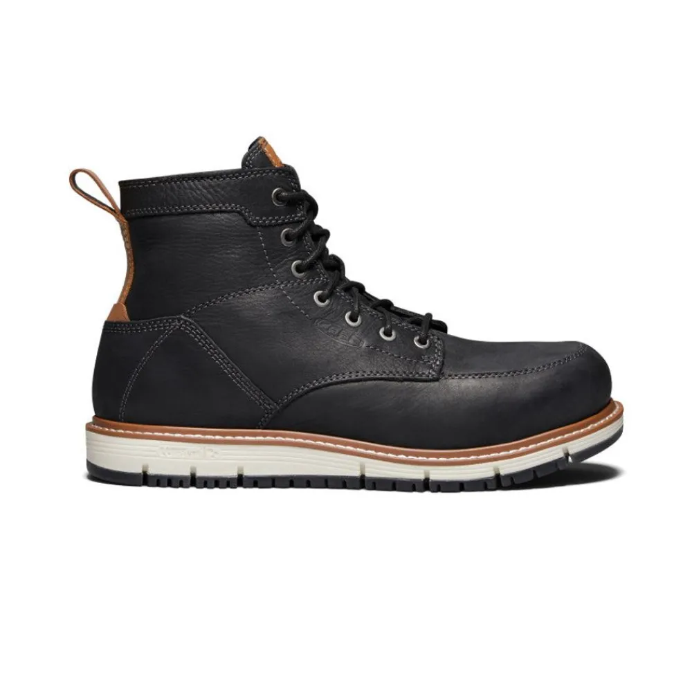Online Men'S San Jose 6" Boot (Aluminum Toe) | Black/Caramel Cafe Men Work Boots & Shoes