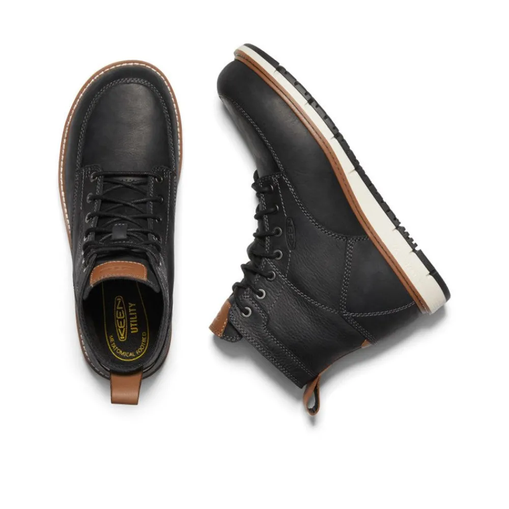 Online Men'S San Jose 6" Boot (Aluminum Toe) | Black/Caramel Cafe Men Work Boots & Shoes