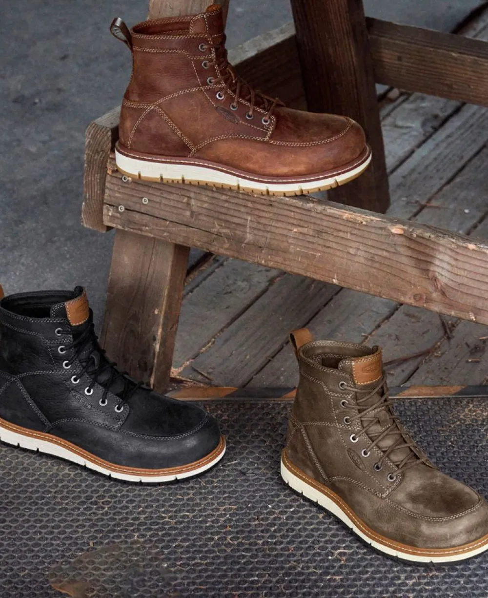 Sale Men'S San Jose 6" Boot (Aluminum Toe) | Falcon/Caramel Cafe Men Work Boots & Shoes