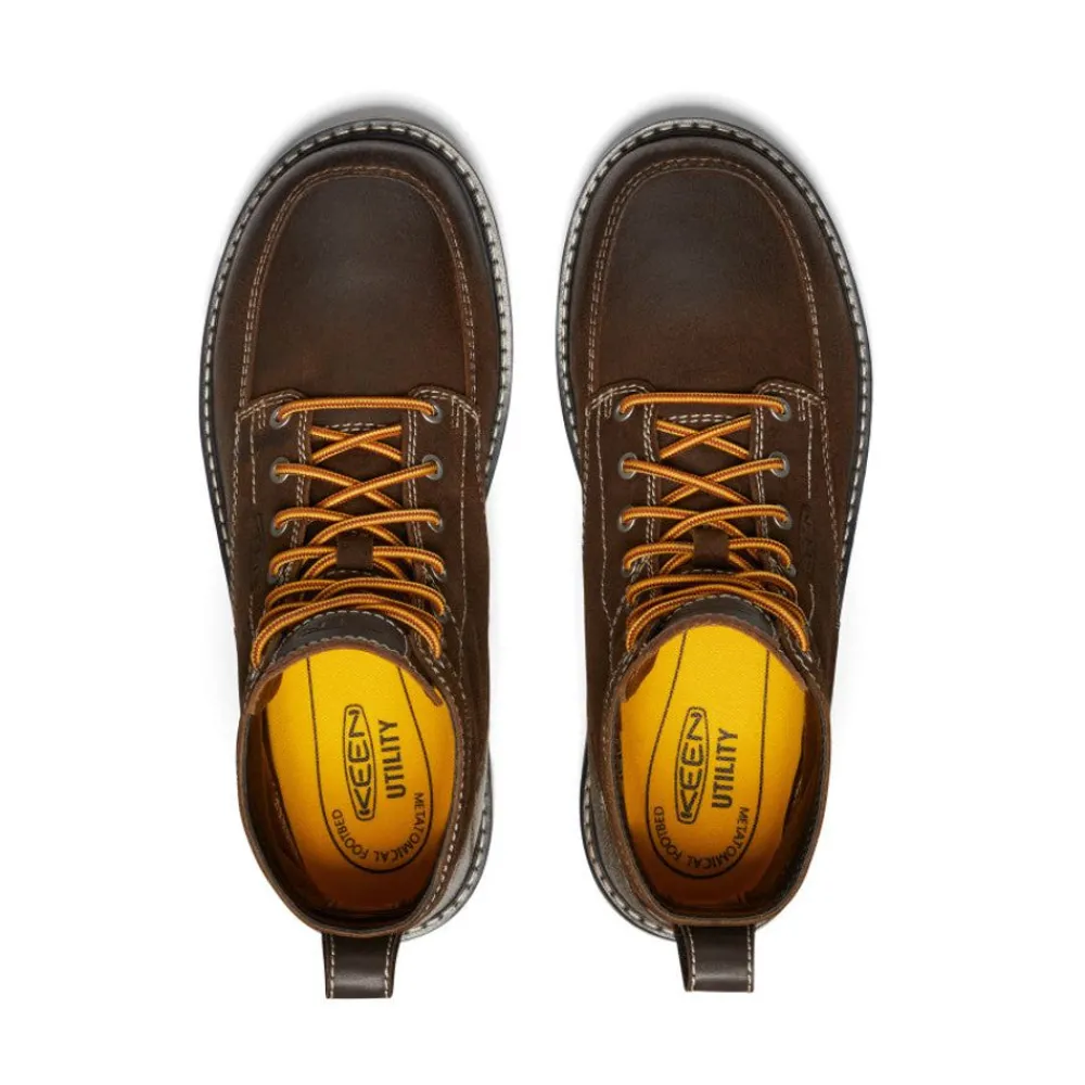 Online Men'S San Jose 6" Boot (Soft Toe) | Coffee Bean/Star White Men Work Boots & Shoes