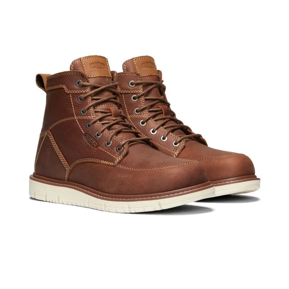 New Men'S San Jose 6" Boot (Soft Toe) | Gingerbread/Off White Men Work Boots & Shoes