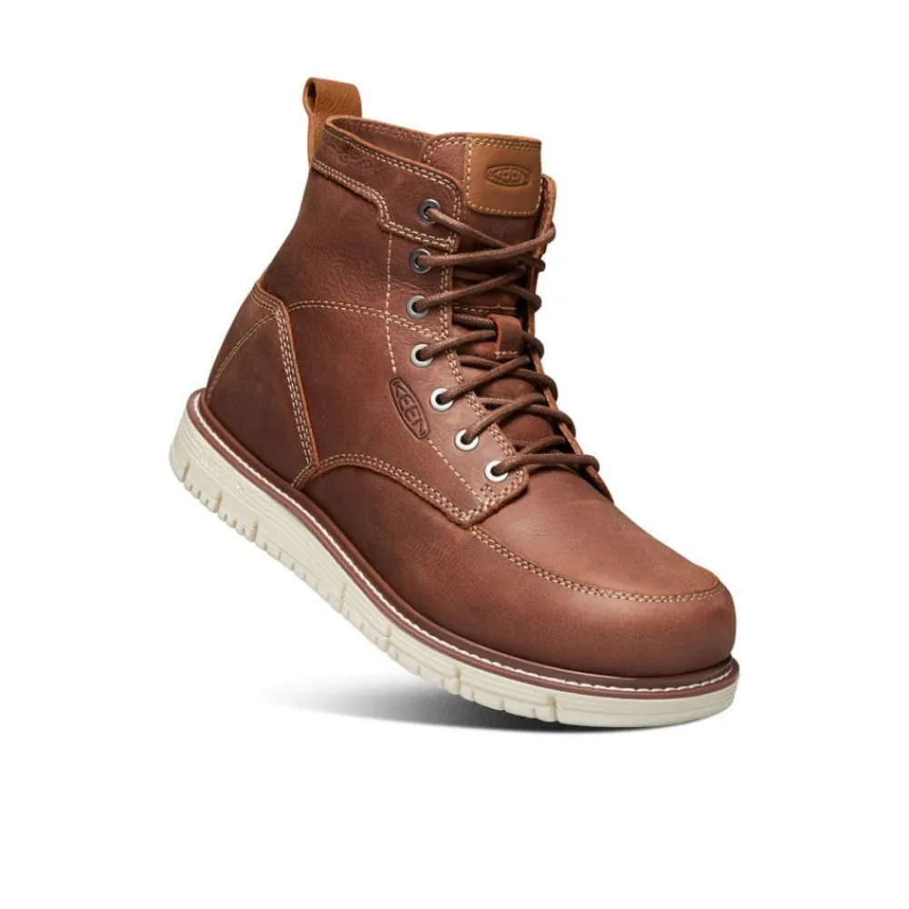 New Men'S San Jose 6" Boot (Soft Toe) | Gingerbread/Off White Men Work Boots & Shoes
