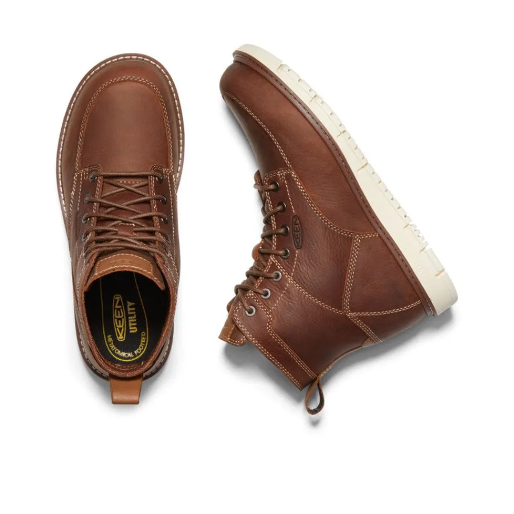 New Men'S San Jose 6" Boot (Soft Toe) | Gingerbread/Off White Men Work Boots & Shoes