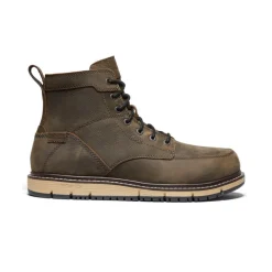 Fashion Men'S San Jose 6" Waterproof Boot (Aluminum Toe) | Cascade Brown/Black Men Work Boots & Shoes