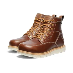 Sale Men'S San Jose 6" Waterproof Boot (Aluminum Toe) | Tortoise Shell/Star White Men Work Boots & Shoes