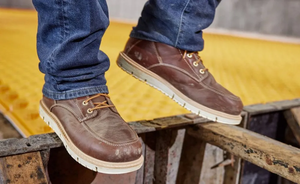 Sale Men'S San Jose 6" Waterproof Boot (Aluminum Toe) | Tortoise Shell/Star White Men Work Boots & Shoes