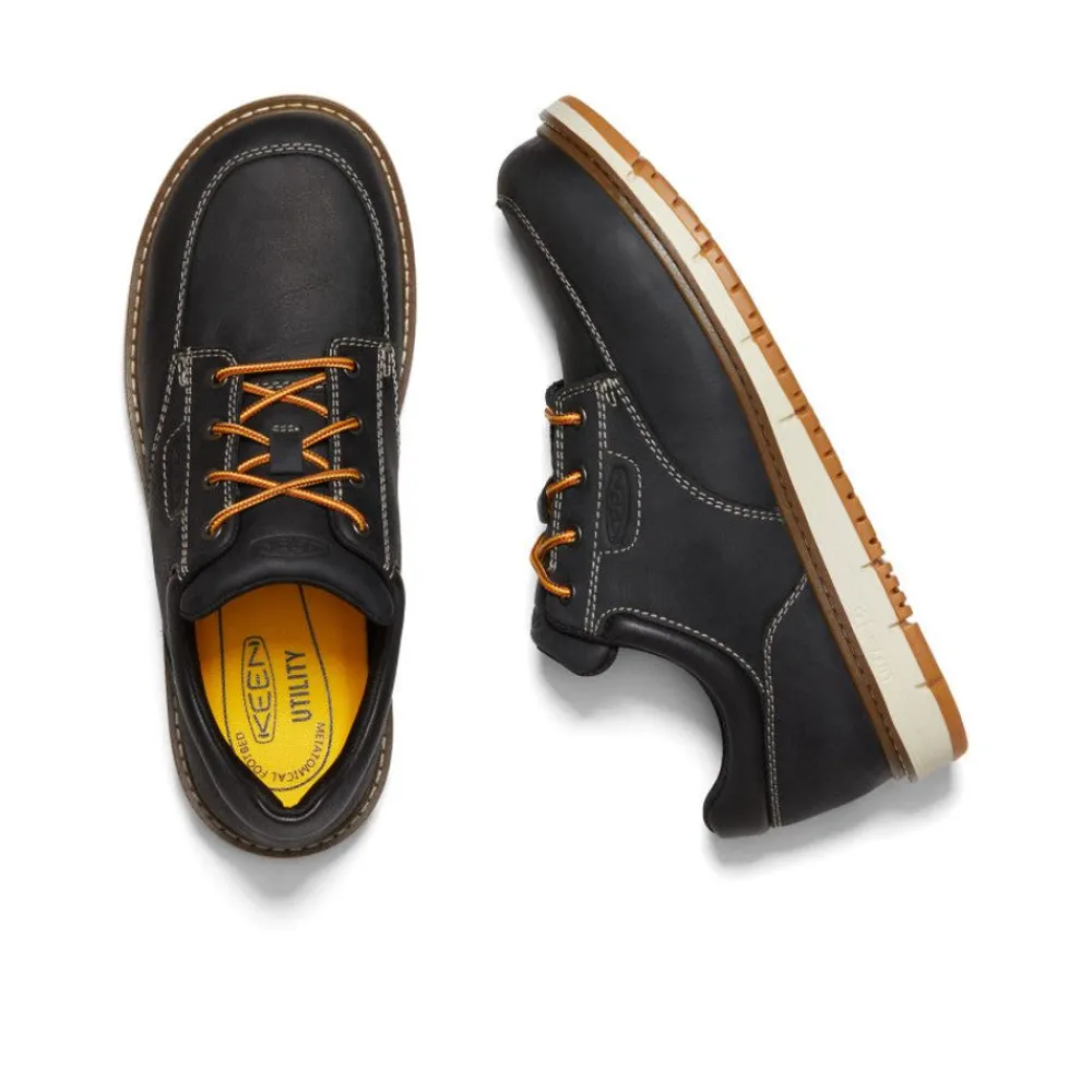 Sale Men'S San Jose Oxford (Aluminum Toe) | Black/Off White Men Work Boots & Shoes