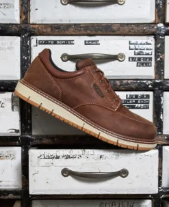Online Men'S San Jose Oxford (Soft Toe) | Gingerbread/Off White Men Work Boots & Shoes