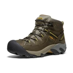Discount Men'S Targhee Ii Mid Waterproof Hiking Boots | Black Olive/Yellow Men Boots
