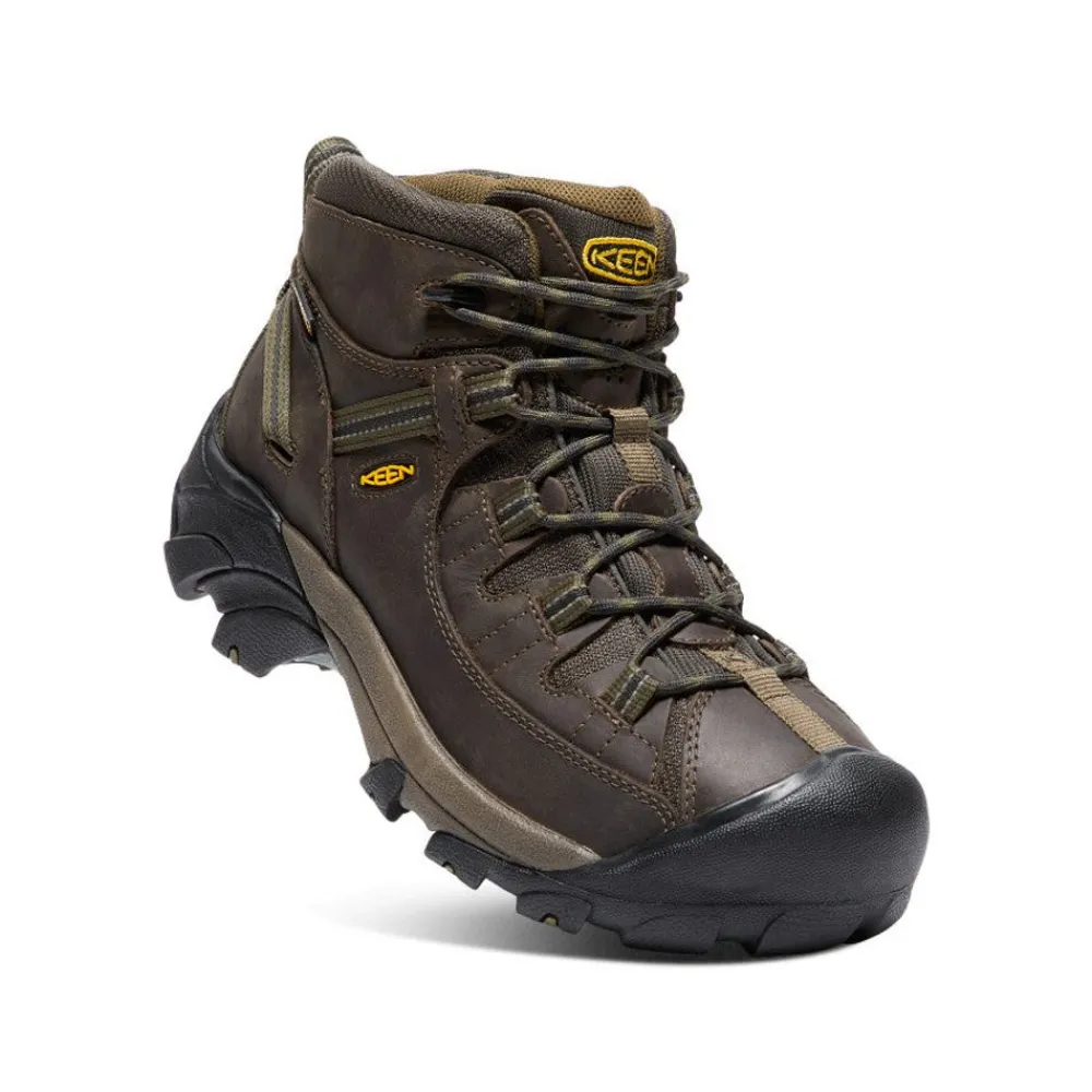 Fashion Men'S Targhee Ii Mid Waterproof Hiking Boots | Canteen/Dark Olive Men Boots