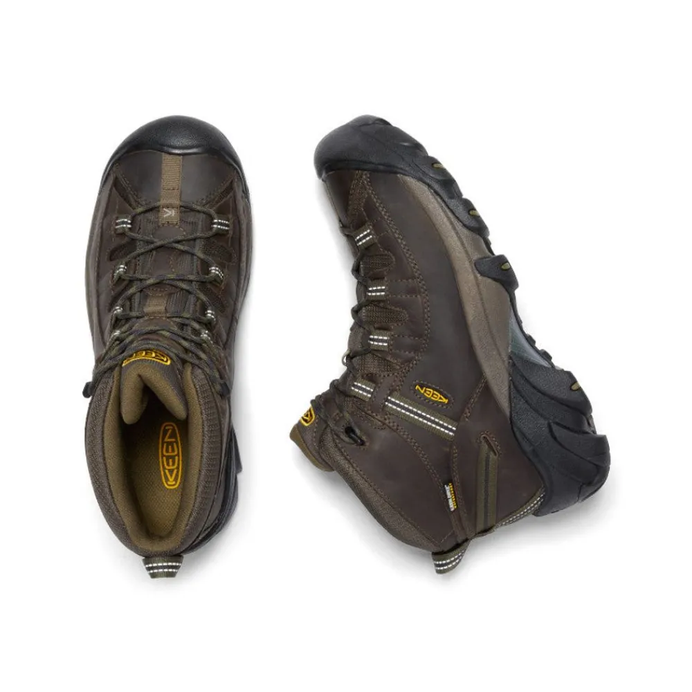 Fashion Men'S Targhee Ii Mid Waterproof Hiking Boots | Canteen/Dark Olive Men Boots