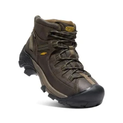 Hot Men'S Targhee Ii Waterproof Mid Wide | Canteen/Dark Olive Men Boots