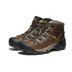 Fashion Men'S Targhee Ii Waterproof Mid Wide | Shitake/Brindle Men Boots