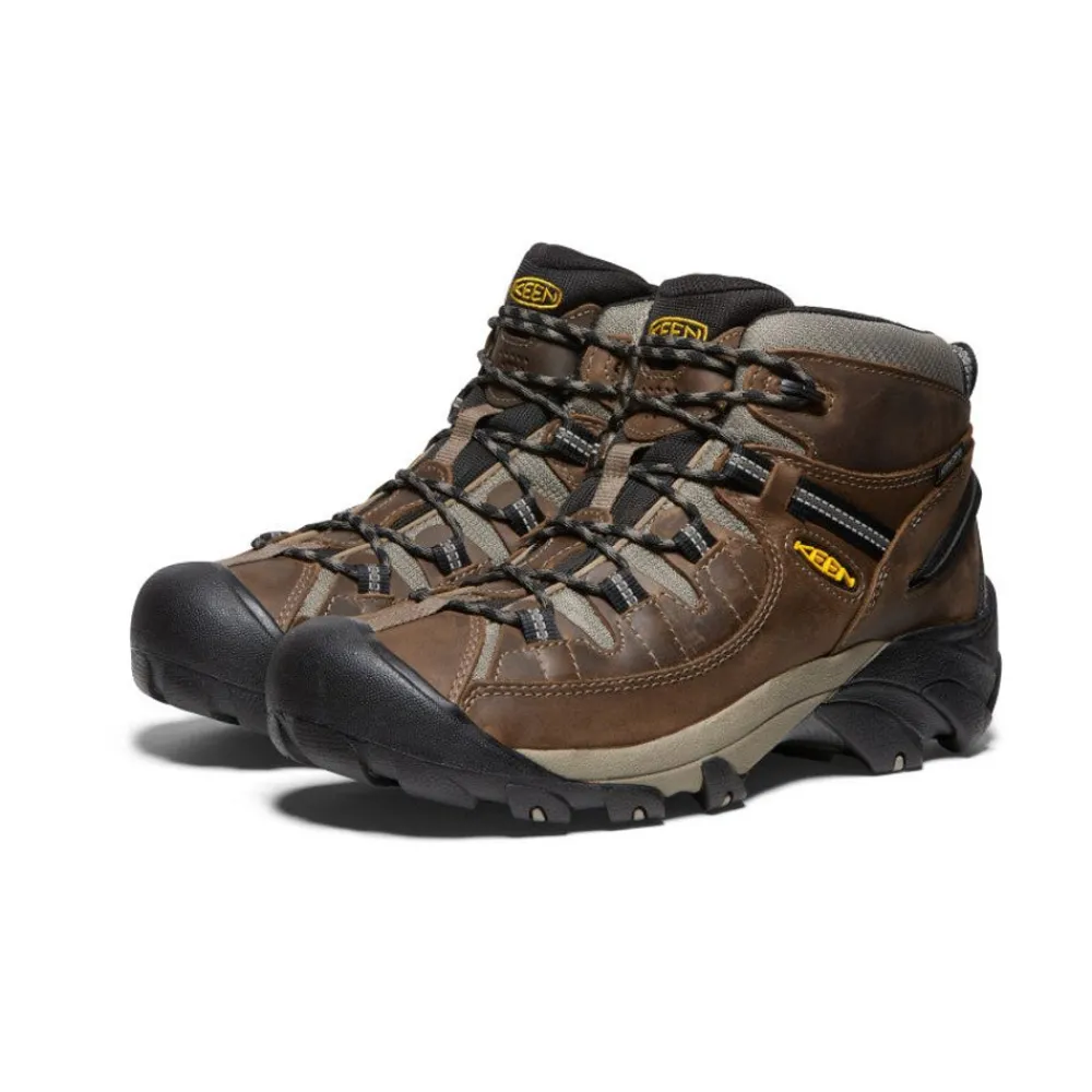 Fashion Men'S Targhee Ii Waterproof Mid Wide | Shitake/Brindle Men Boots
