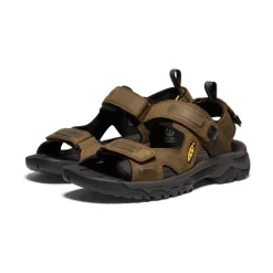 Hot Men'S Targhee Iii Open Toe Sandal | Bison/Mulch Men Sandals