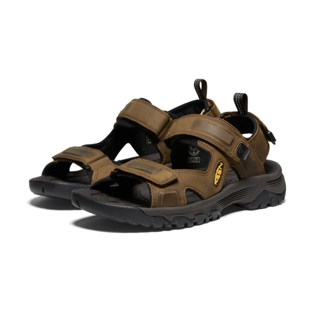 Hot Men'S Targhee Iii Open Toe Sandal | Bison/Mulch Men Sandals
