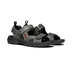 Fashion Men'S Targhee Iii Open Toe Sandal | Grey/Black Men Sandals