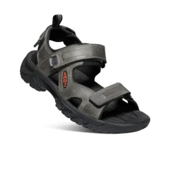 Fashion Men'S Targhee Iii Open Toe Sandal | Grey/Black Men Sandals