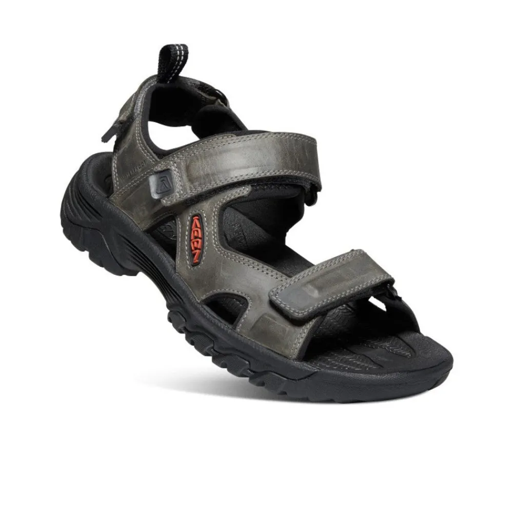Fashion Men'S Targhee Iii Open Toe Sandal | Grey/Black Men Sandals