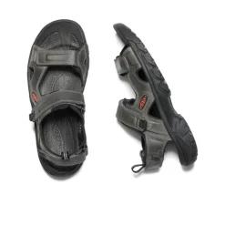 Fashion Men'S Targhee Iii Open Toe Sandal | Grey/Black Men Sandals