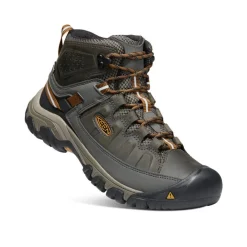 Hot Men'S Targhee Iii Waterproof Mid Wide | Black Olive/Golden Brown Men Boots