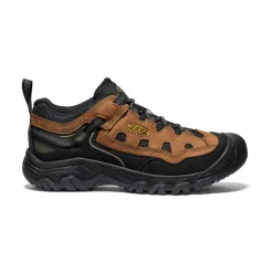Clearance Men'S Targhee Iv Vented Hiking Shoe | Bison/Golden Yellow Men Shoes