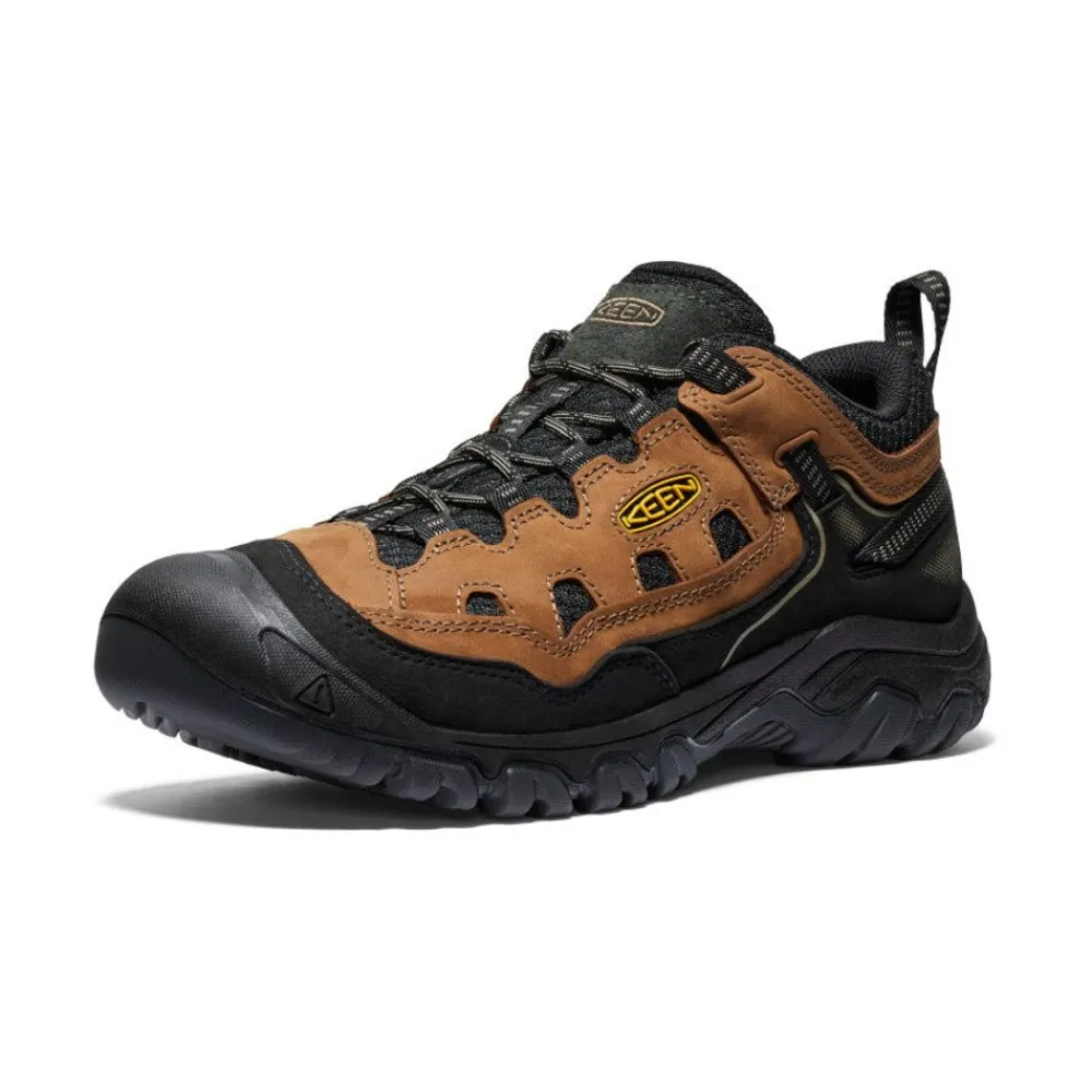 Clearance Men'S Targhee Iv Vented Hiking Shoe | Bison/Golden Yellow Men Shoes