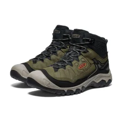 Fashion Men'S Targhee Iv Waterproof Hiking Boot | Dark Olive/Gold Flame Men Boots