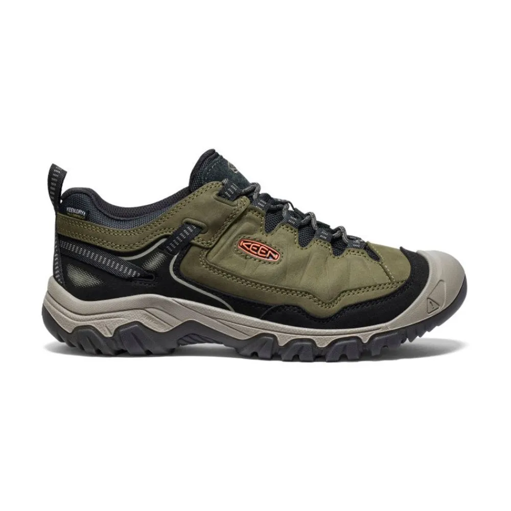 Online Men'S Targhee Iv Waterproof Hiking Shoe | Dark Olive/Gold Flame Men Shoes