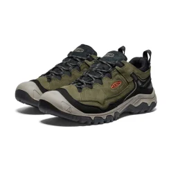 Online Men'S Targhee Iv Waterproof Hiking Shoe | Dark Olive/Gold Flame Men Shoes