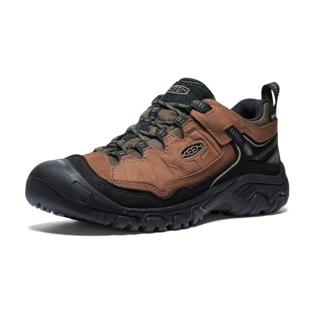 Best Men'S Targhee Iv Waterproof Hiking Shoe | Bison/Black Men Shoes