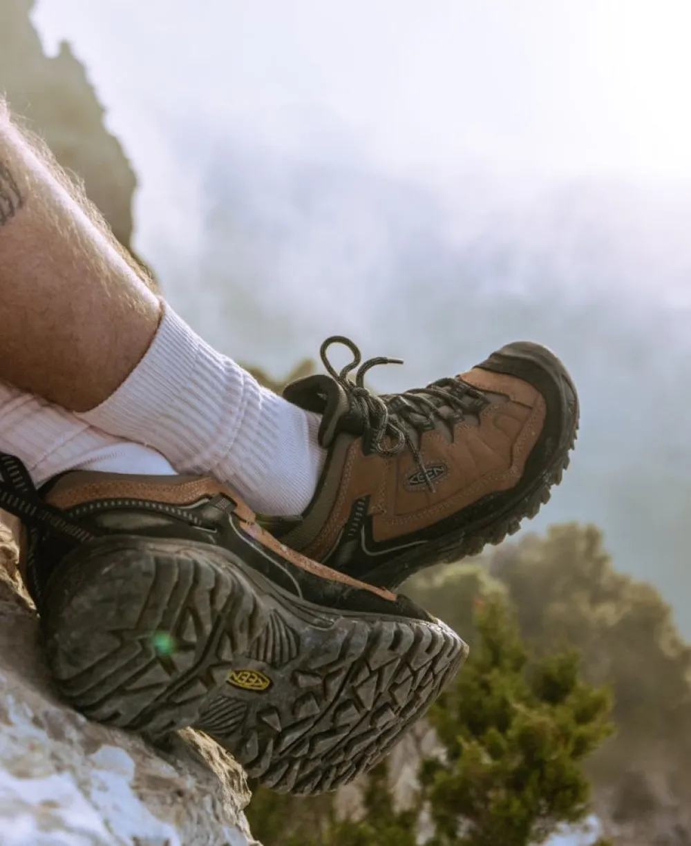 Best Men'S Targhee Iv Waterproof Hiking Shoe | Bison/Black Men Shoes