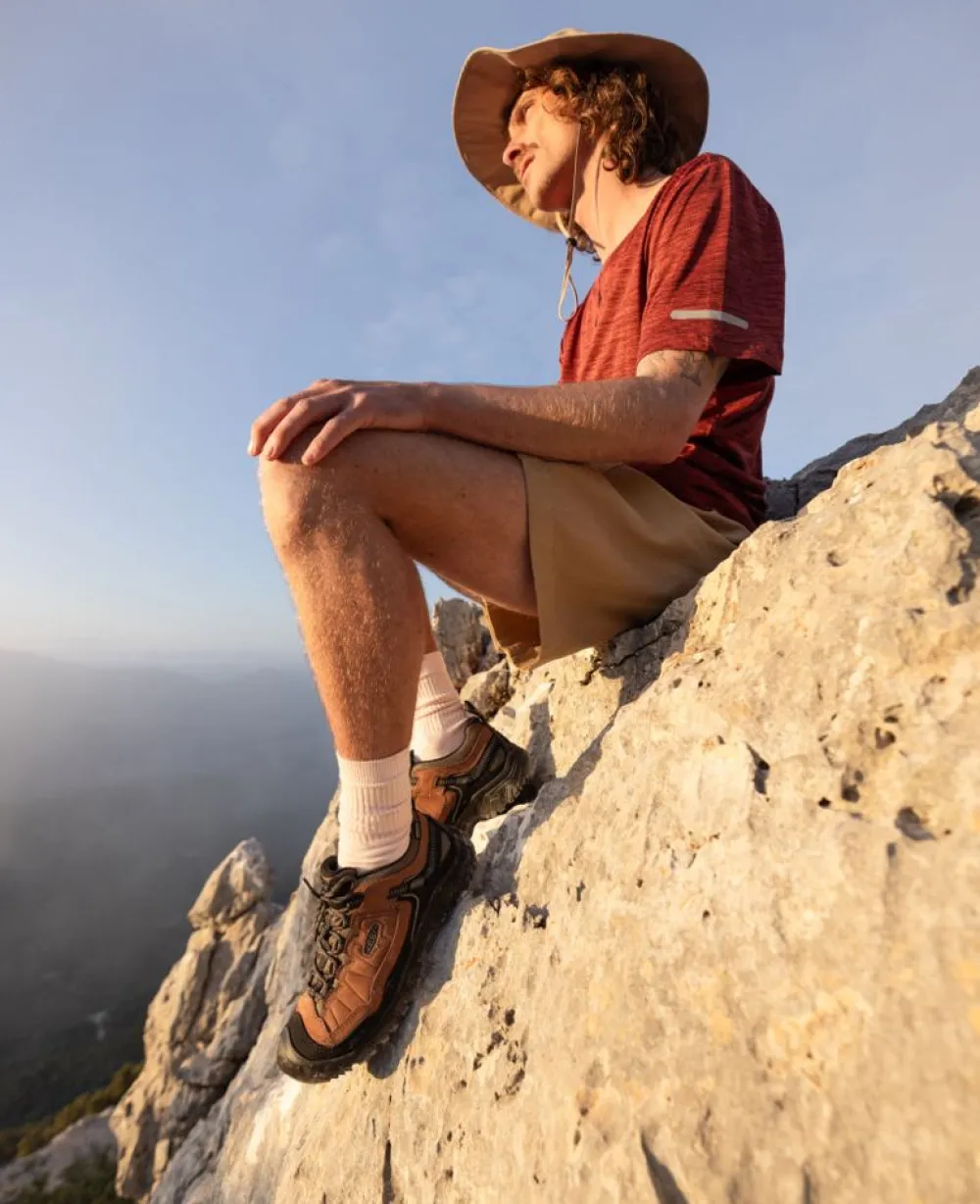 Best Men'S Targhee Iv Waterproof Hiking Shoe | Bison/Black Men Shoes