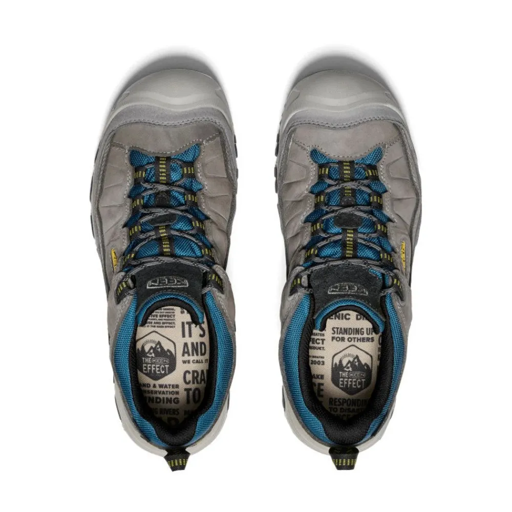 Discount Men'S Targhee Iv Waterproof Hiking Shoe | Steel Grey/Antique Moss Men Shoes