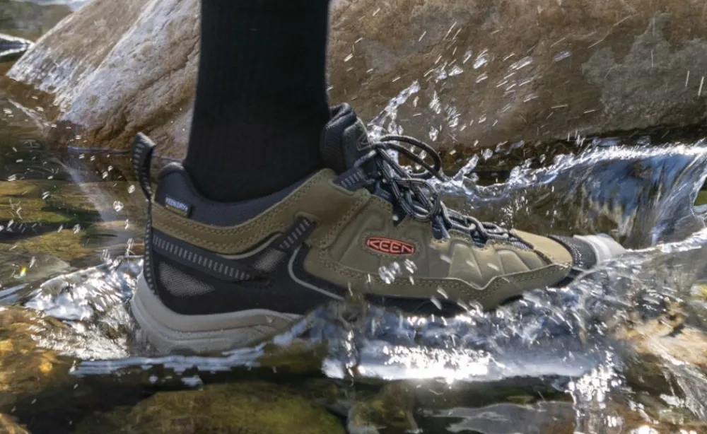 Discount Men'S Targhee Iv Waterproof Hiking Shoe | Steel Grey/Antique Moss Men Shoes