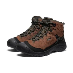 Best Men'S Targhee Iv Wide Waterproof Hiking Boot | Bison/Black Men Boots