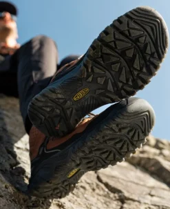 Best Men'S Targhee Iv Wide Waterproof Hiking Boot | Bison/Black Men Boots
