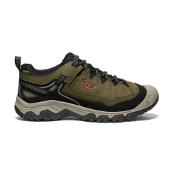 Hot Men'S Targhee Iv Wide Waterproof Hiking Shoe | Dark Olive/Gold Flame Men Shoes
