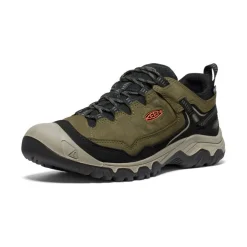 Hot Men'S Targhee Iv Wide Waterproof Hiking Shoe | Dark Olive/Gold Flame Men Shoes