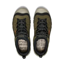 Hot Men'S Targhee Iv Wide Waterproof Hiking Shoe | Dark Olive/Gold Flame Men Shoes