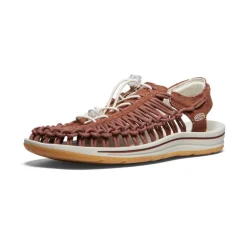 Clearance Men'S Uneek Canvas | Tortoise Shell/Birch Men Sandals