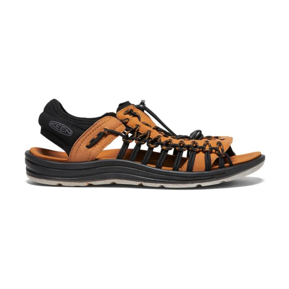 Outlet Men'S Uneek Ii Open Toe | Black/Curry Men Sandals