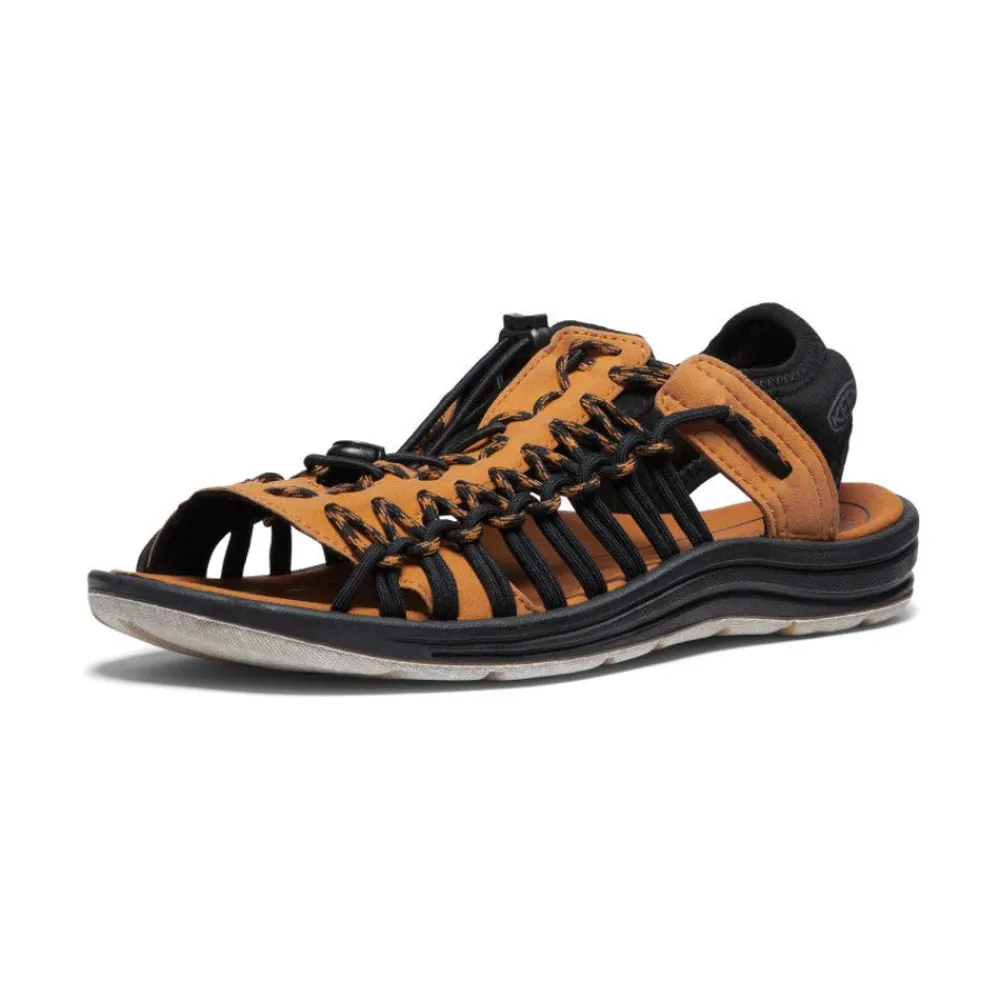 Outlet Men'S Uneek Ii Open Toe | Black/Curry Men Sandals