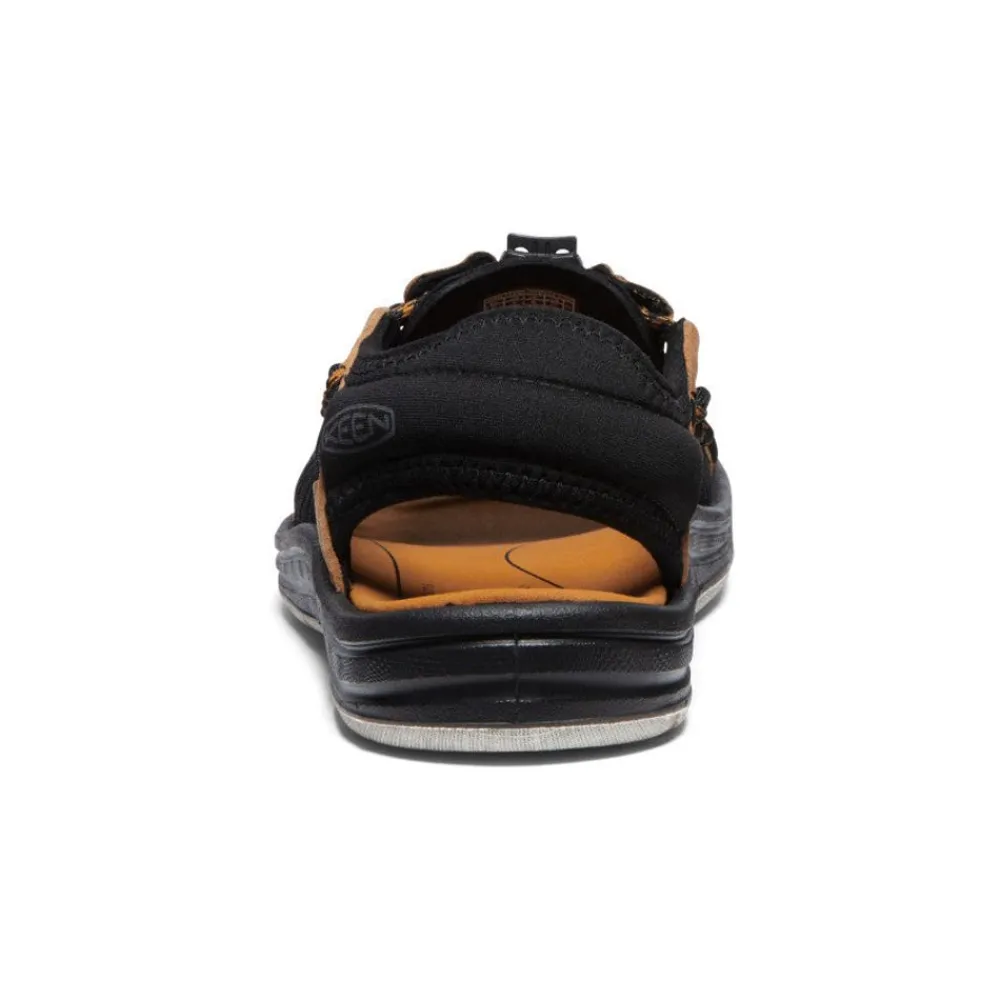 Outlet Men'S Uneek Ii Open Toe | Black/Curry Men Sandals