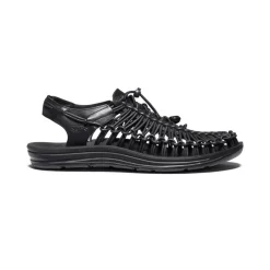 Outlet Men'S Uneek Premium Leather | Black Men Sandals