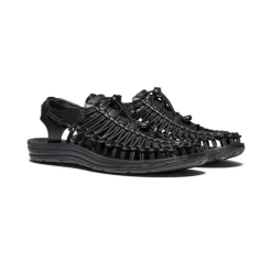 Outlet Men'S Uneek Premium Leather | Black Men Sandals