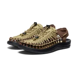 New Men'S Uneek Sneaker | Khaki/Dark Earth Men Sandals