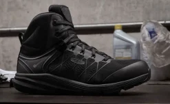 New Men'S Vista Energy Mid (Carbon-Fiber Toe) | Black/Raven Men Work Boots & Shoes