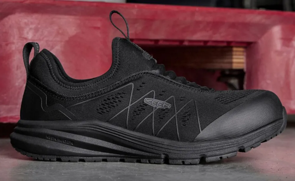 Outlet Men'S Vista Energy Shift Esd (Carbon-Fiber Toe) | Black/Black Men Work Boots & Shoes